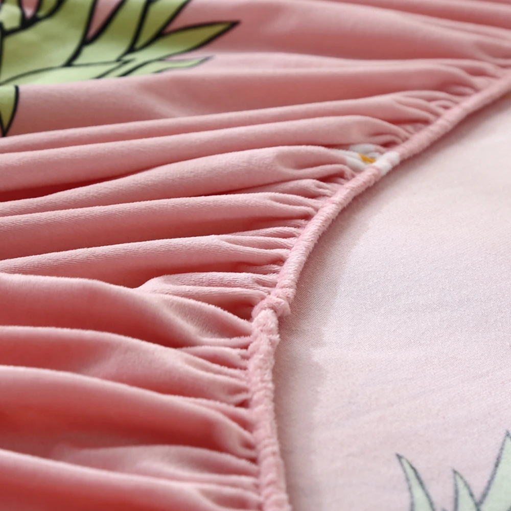 Хрустальные бархатные простыни для дома розовый ананас зимняя фланелевая теплая