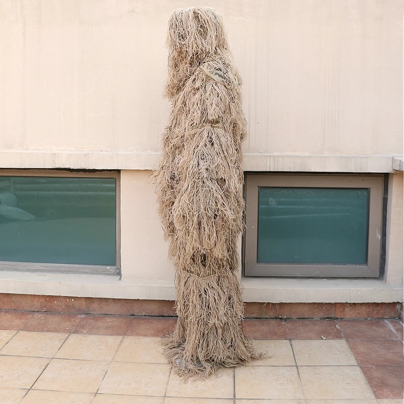 3D трава Ghillie костюм Снайпер Военная Тактическая камуфляжная одежда охотничий костюм армейская охотничья одежда птичий костюм