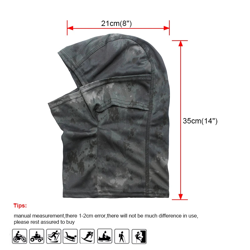 Тактическая Камуфляжная Балаклава Лицо Маска Велосипедки велоспорт Лыж