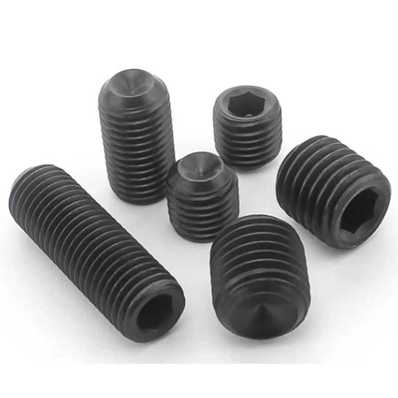 

M8 x 1.0mm ( 8mm ) FINE PITCH GRUB screws socket SET screws CUP point HIGH TENSILE 12.9