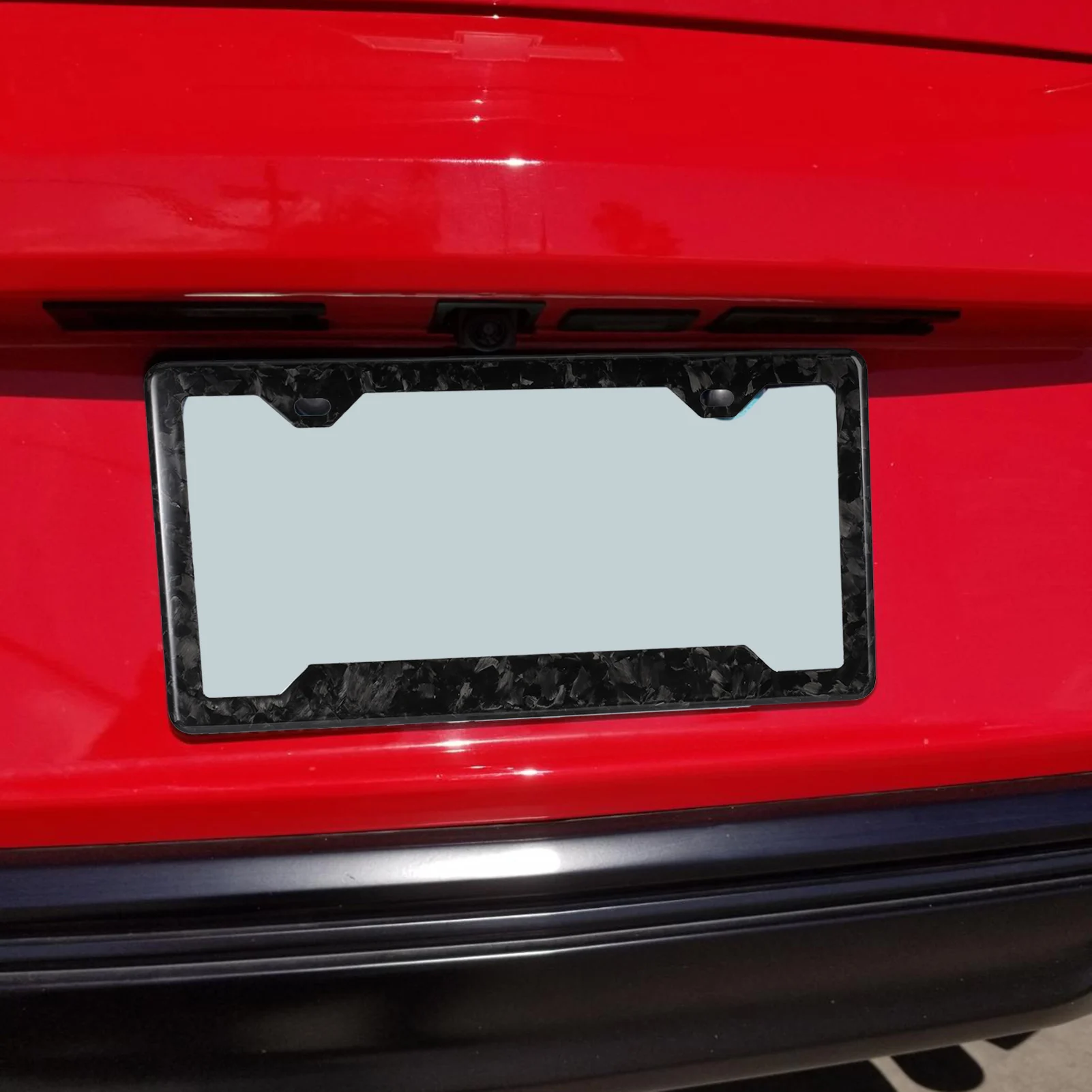 

100% Carbon Fiber License Plate Frame Car Goods Waterproof Black Carbon Fiber Pattern for Auto Vehicle Truck Van