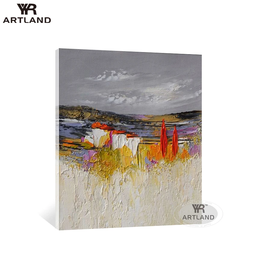 Большие размеры дешевле абстрактная Толстая живопись маслом ручная работа на