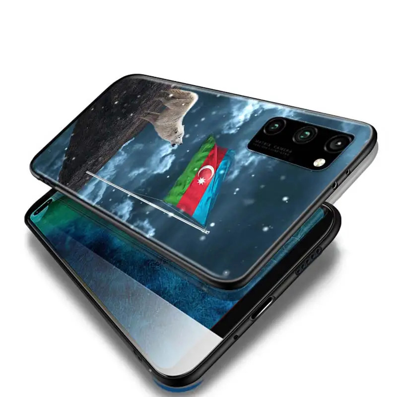 

Azerbaijan flag for Honor 30i 20 10 9A 9C 9S 9N 9X 9 8A 8C 8S 8X MAX 8 7A 7C 7S 7 Pro Lite Soft Black Phone Case