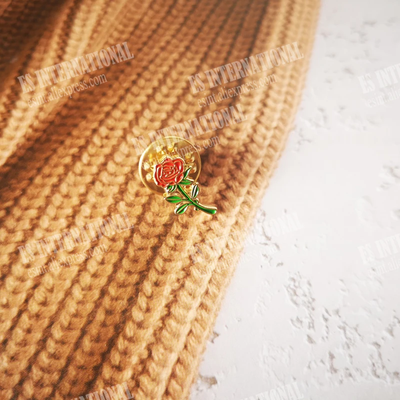 Оптом масонские значок булавки на лацканы масон вольный каменщик BLM61 роза цветок