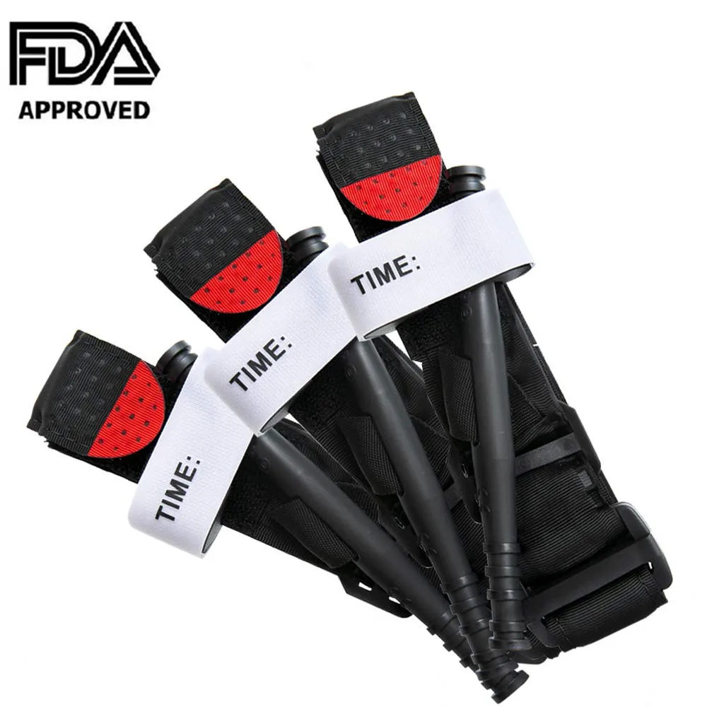 

3 Pack Tourniquets Outdoor Survival Tourniquet First Aid Quick Slow Release Buckle Military Tactical Emergency Tourniquet Strap
