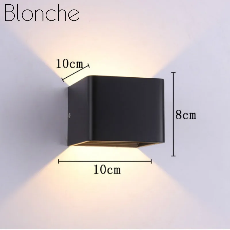Современный квадратный настенный светильник простой СВЕТОДИОДНЫЙ Красочный
