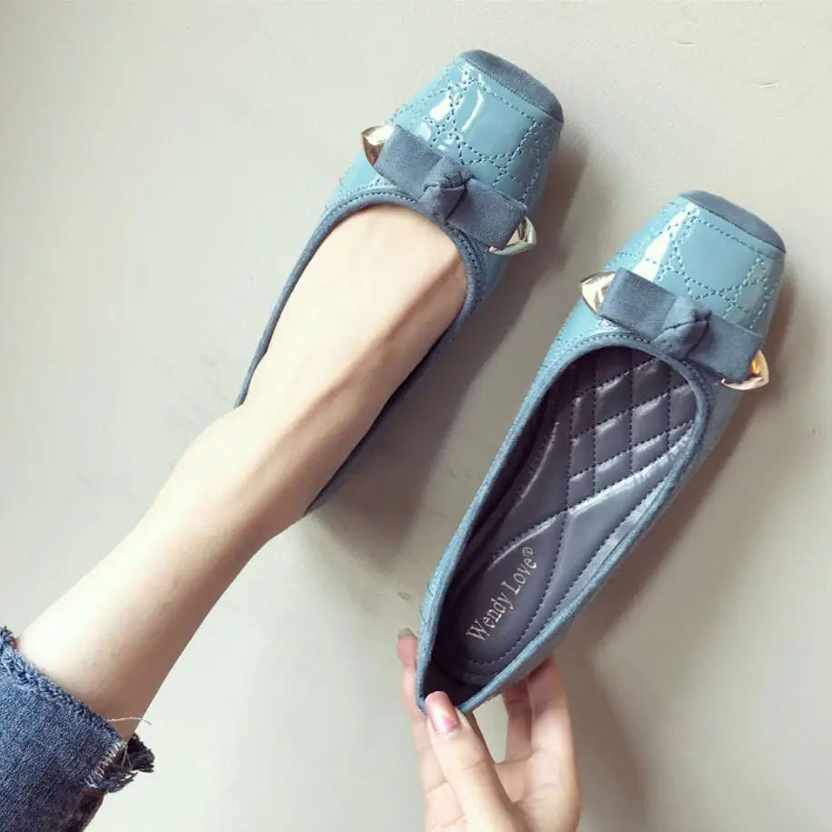 

2021 Spring Summer Women Flat Shoes Ladies Ballet Breathable Lazy Shoes Moccasin Loafers Woman Soft Nurse Shoes Zapatos De Mujer