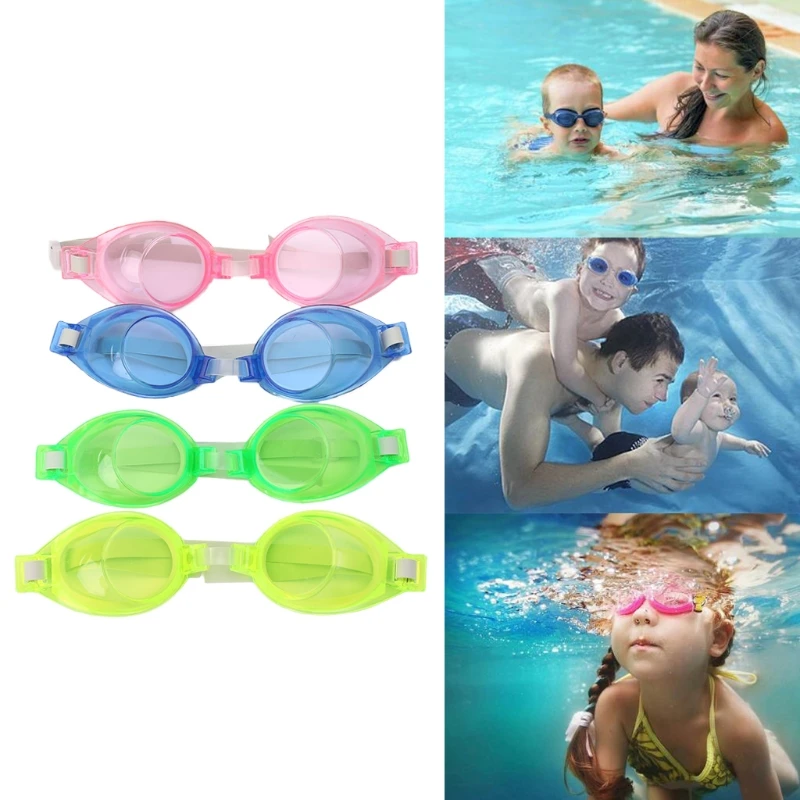 Детские силиконовые водонепроницаемые противотуманные плавательные очки для