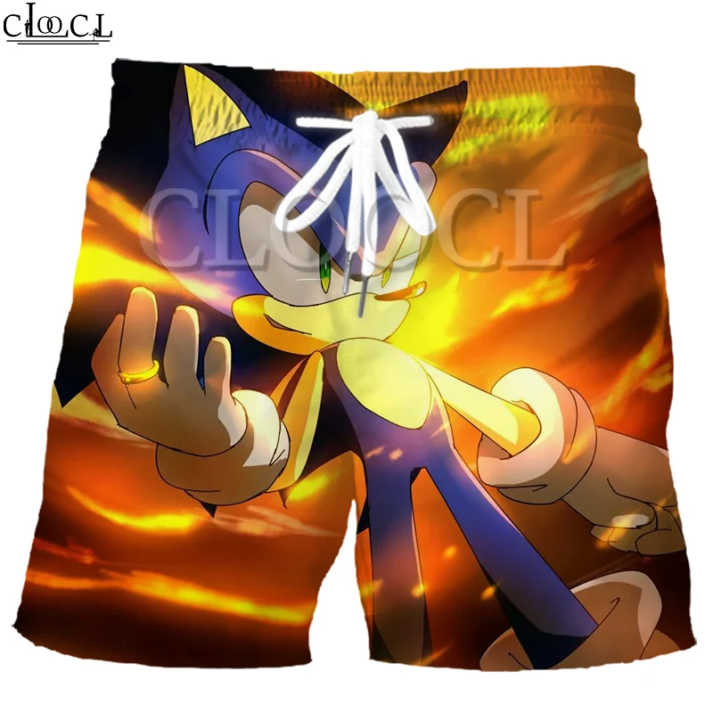 Шорты мужские пляжные с 3D принтом смешные для серфинга и плавания аниме дизайном