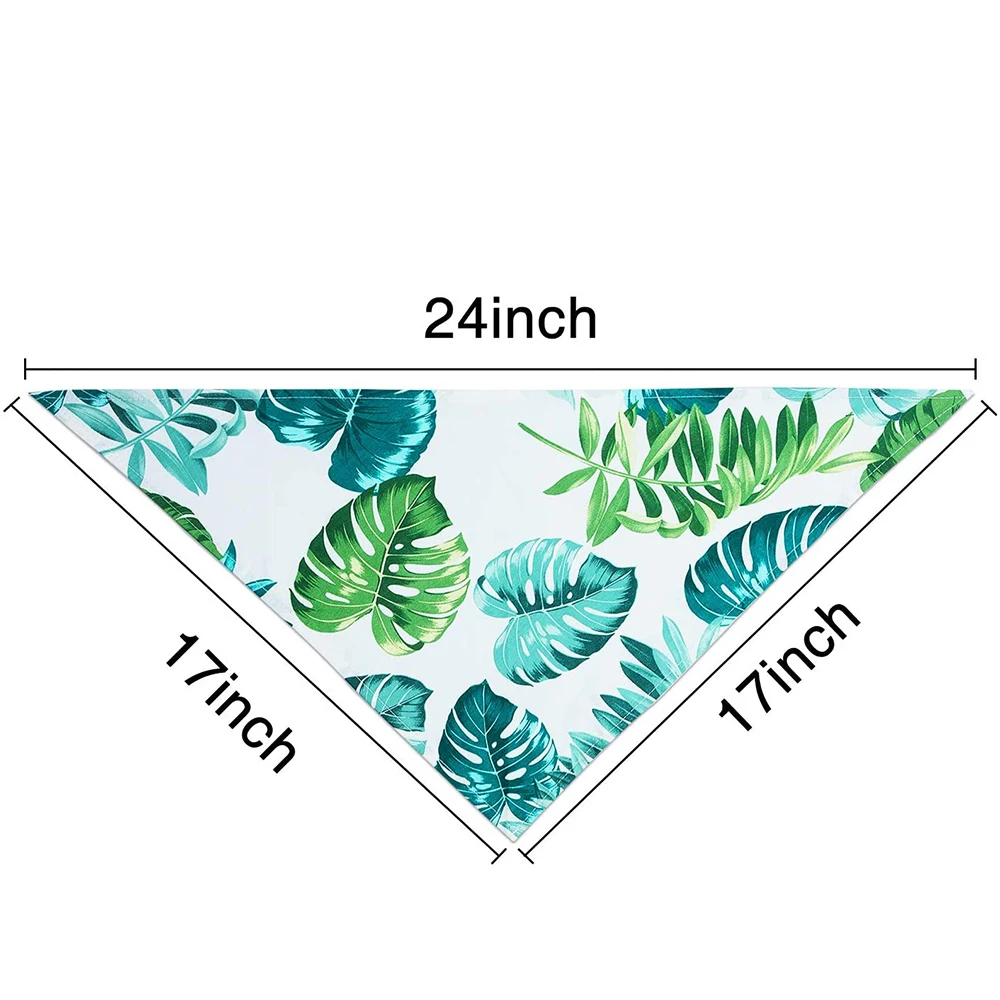 Летняя бандана для собак большая гавайской собаки треугольная двухсторонняя