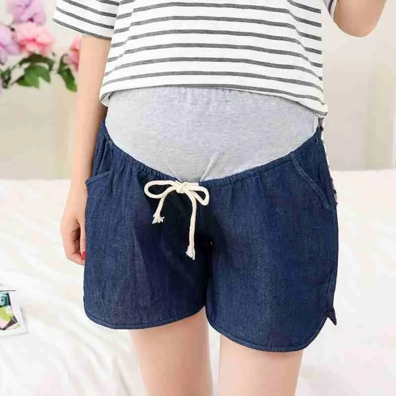 Средства ухода за кожей для будущих мам джинсовые шорты Летняя одежда беременных