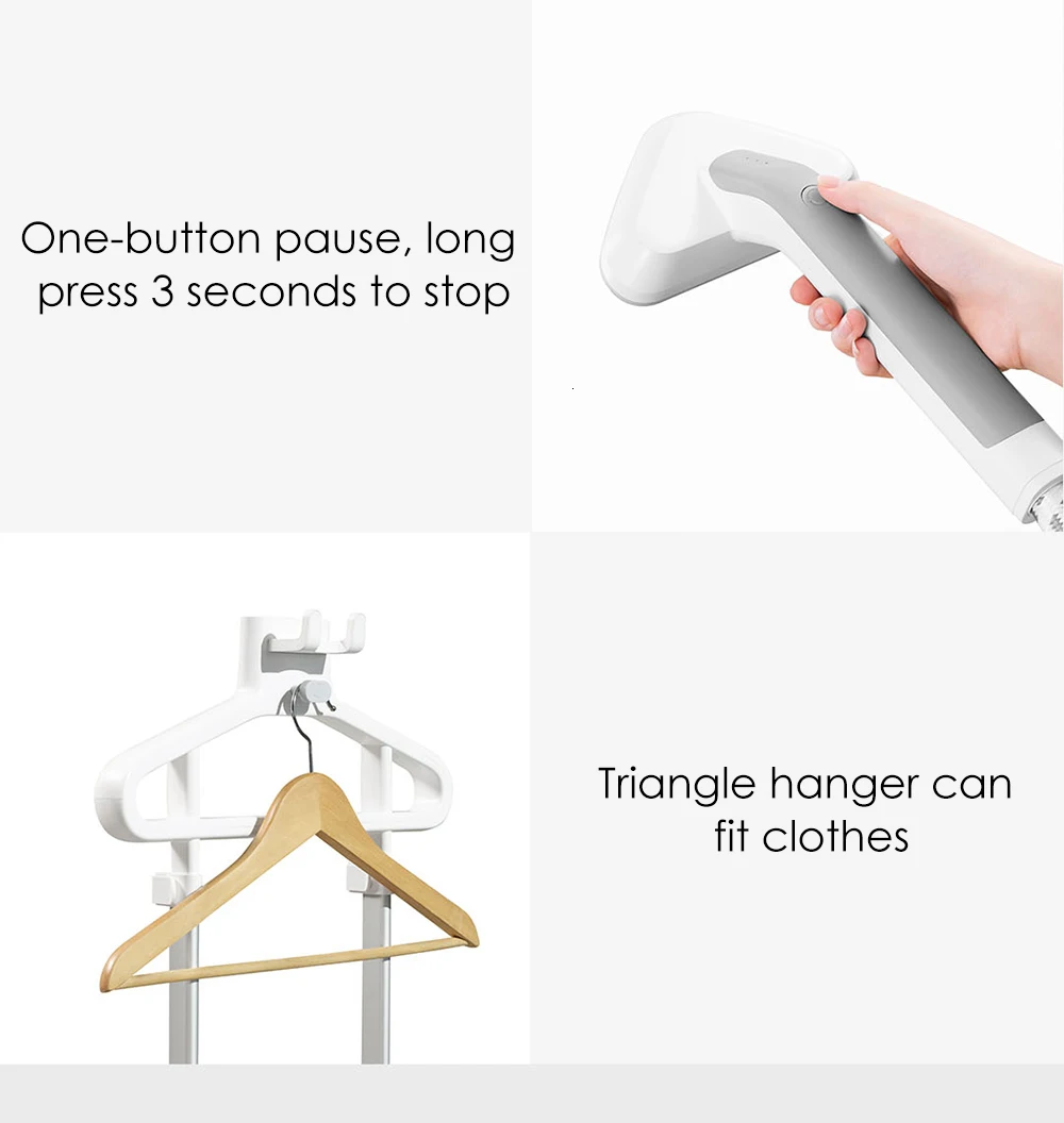 Xiaomi Youpin двухполюсный вертикальный отпариватель для одежды Электрический паровой утюг для одежды 1 л подвесная гладильная машина бытовая техника