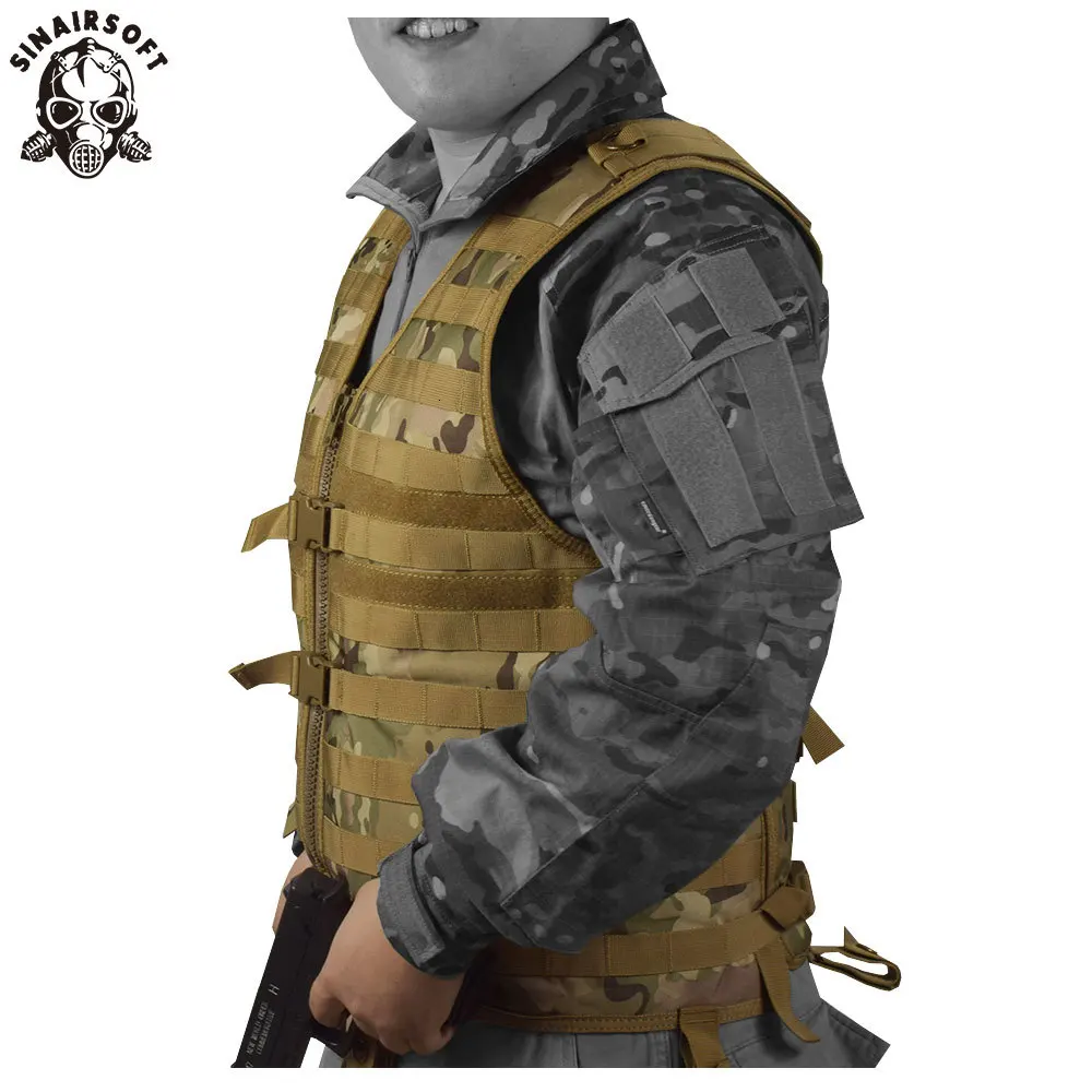 SINAIRSOFT Molle airsoft тактический жилет Камуфляжный жилет армейский военный CS открытый рыбалка охота снаряжение LY1802