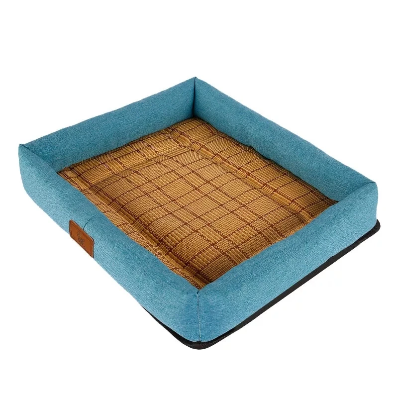 2020 New Linen Rattan Mat Dog's Nest Pet Supplier Breathable Summer Sleeping Dog Cooling Bed | Дом и сад