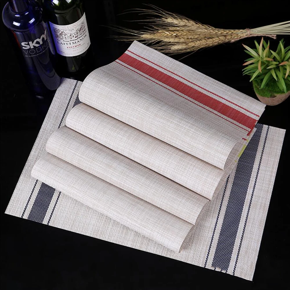 

Eco-friendly Western placemats, washable non-slip placemats, table mats, kitchen coasters, wine mats, placemat