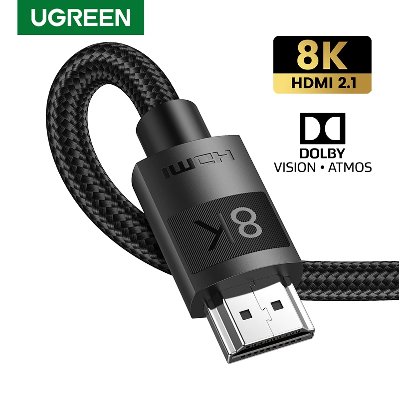 Кабель UGREEN HDMI 2 1 48 Гбит/с ультраскоростной 8K HDMI-кабель 4K/120 Гц динамический HDR Dolby