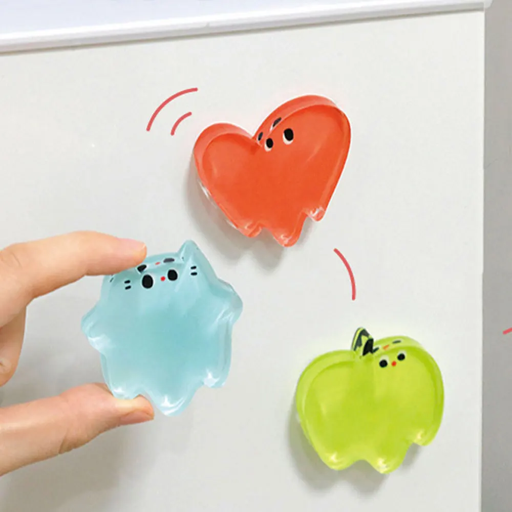 Акриловые наклейки на холодильник милые масляные большие креативные