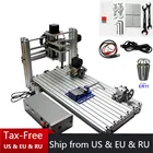 USB CNC деревообрабатывающий токарный станок 3 оси 4 оси ЧПУ 6030 гравировальный режущий станок 400 Вт