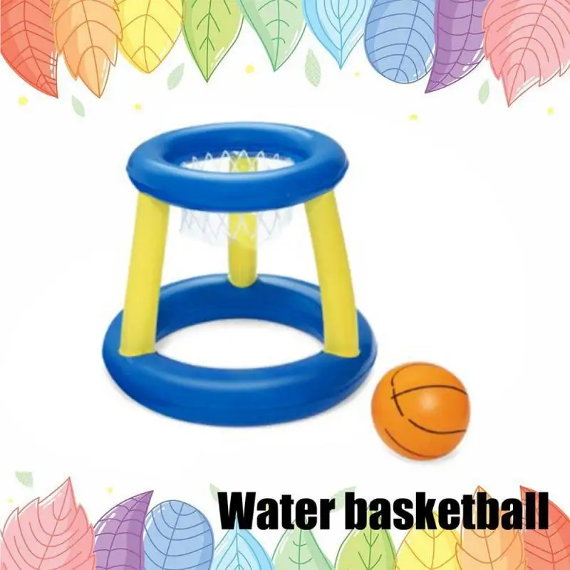 

Inflatable Swimming Rings Water Basketball Childrens Floating Hoop Ring Toss Game Swimm Pool Toy Kids Water Sport