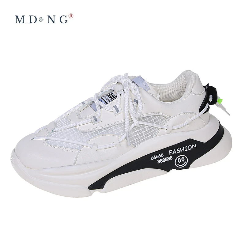 

MDNG 2021 Breathable Mesh Platform Shoes Women's Sports Shoes Women's Sneakers Woman Vulcanize Shoes Shoes for Women Flats