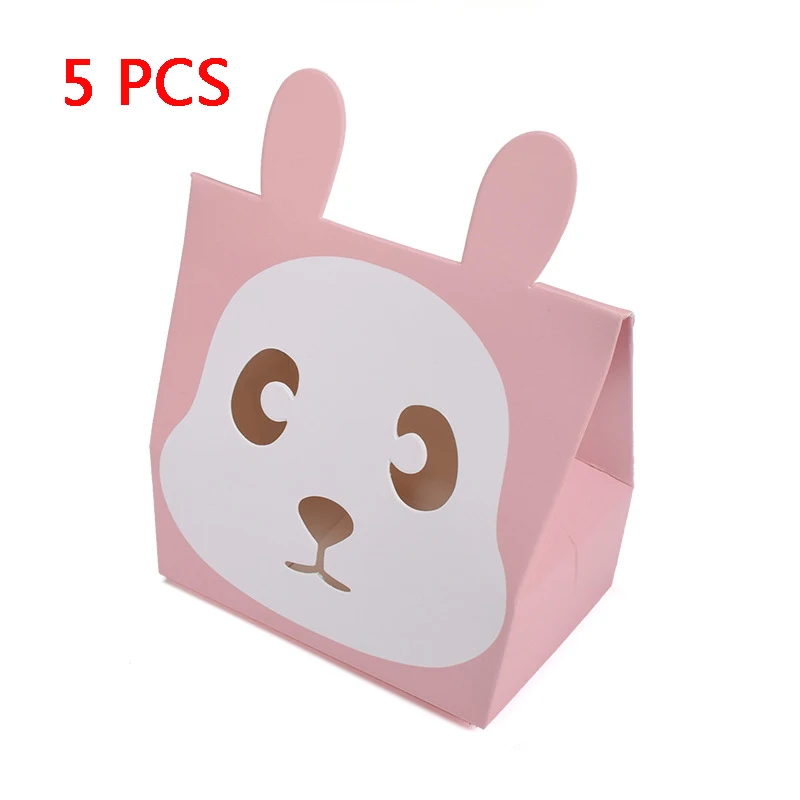 5 шт. коробка с пандой и кроликом шоколадный подарок свадебный конфета боит драже