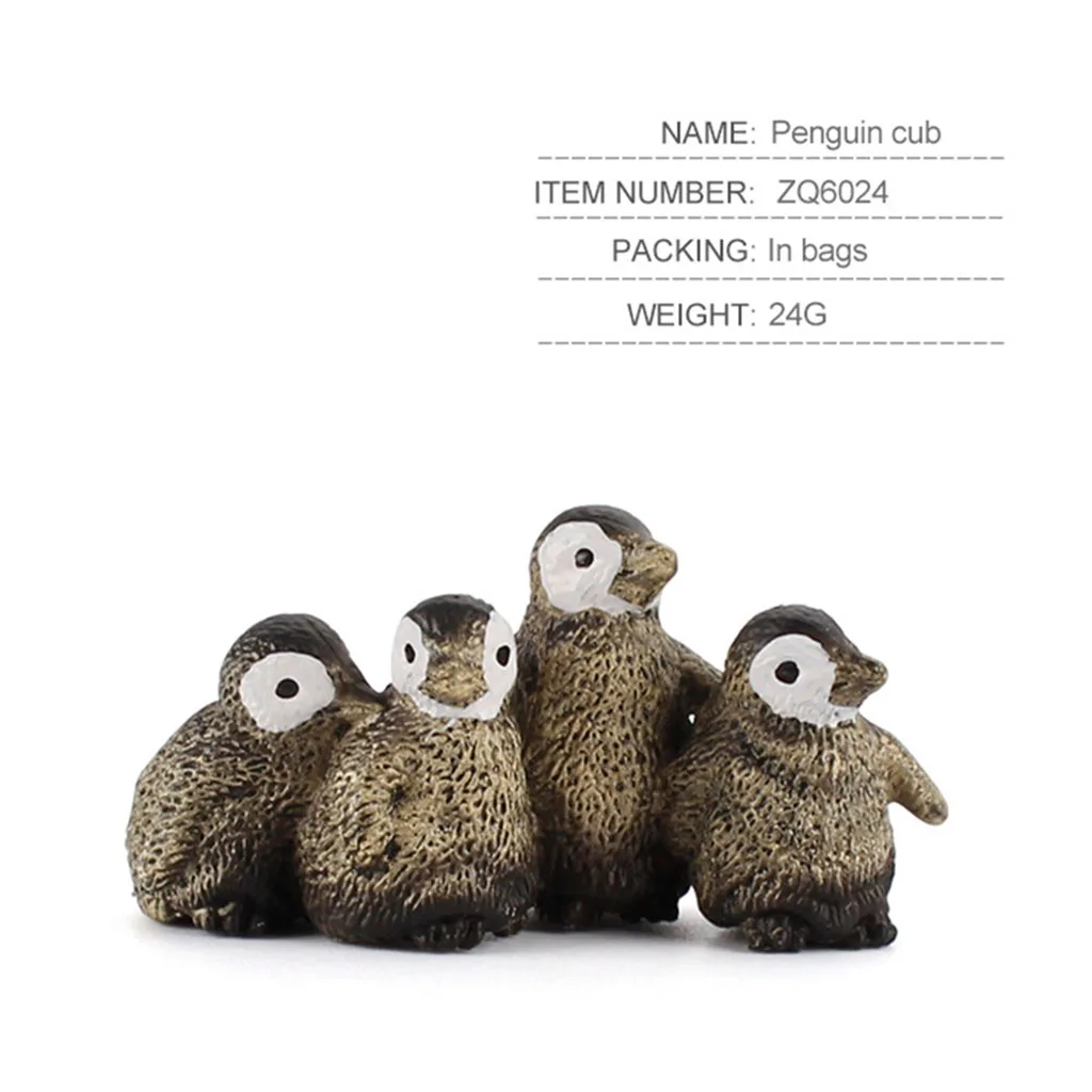 

12PCS Polar Animal Model Figurines Home Garden Party Xmas Decor Collectibles Fairy Garden Micro Landscape Accessories