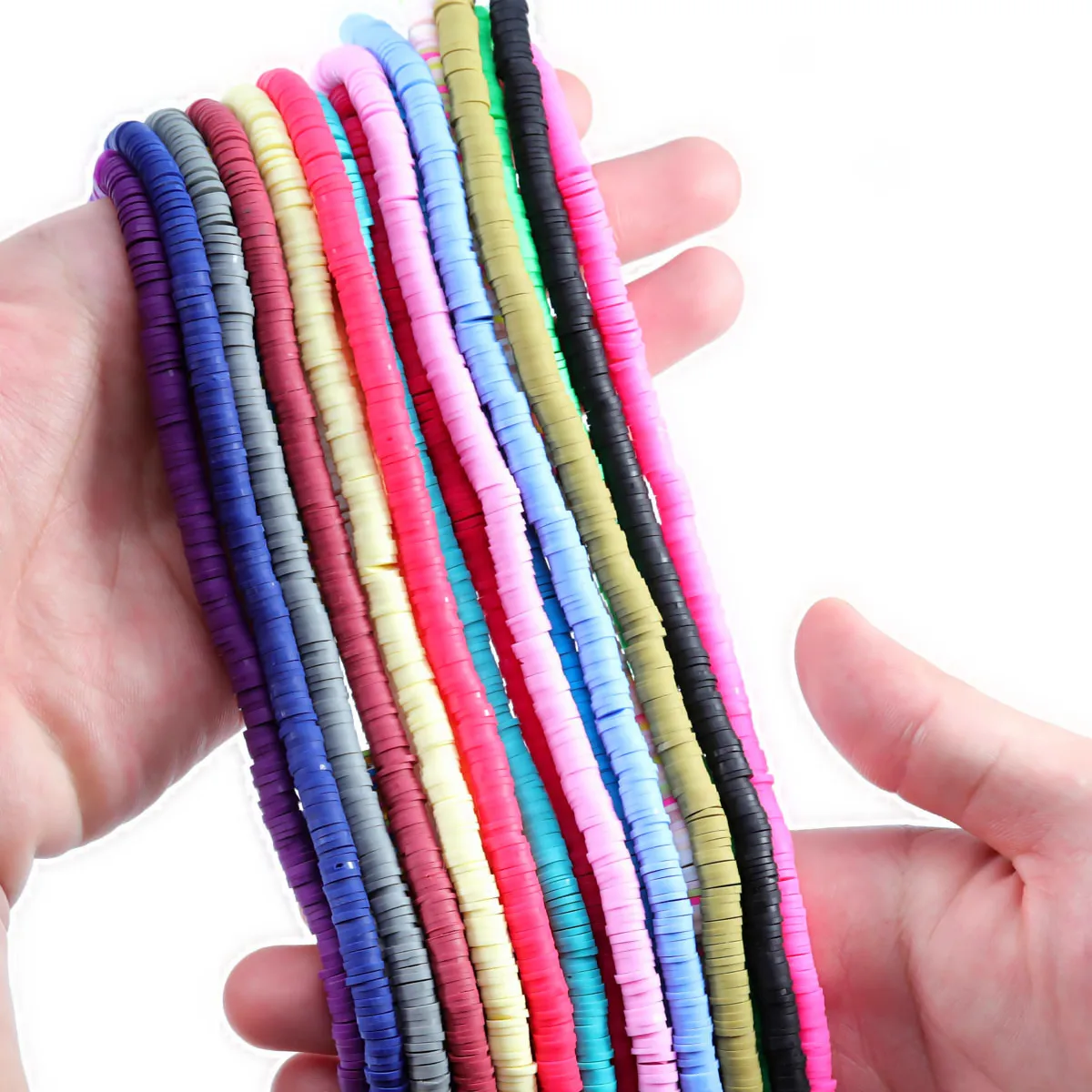 

Мягкие керамические полимерные глиняные бусины DC 3 ~ 8 мм, свободные бусины яркого цвета, сделай сам, милые женские украшения из бисера