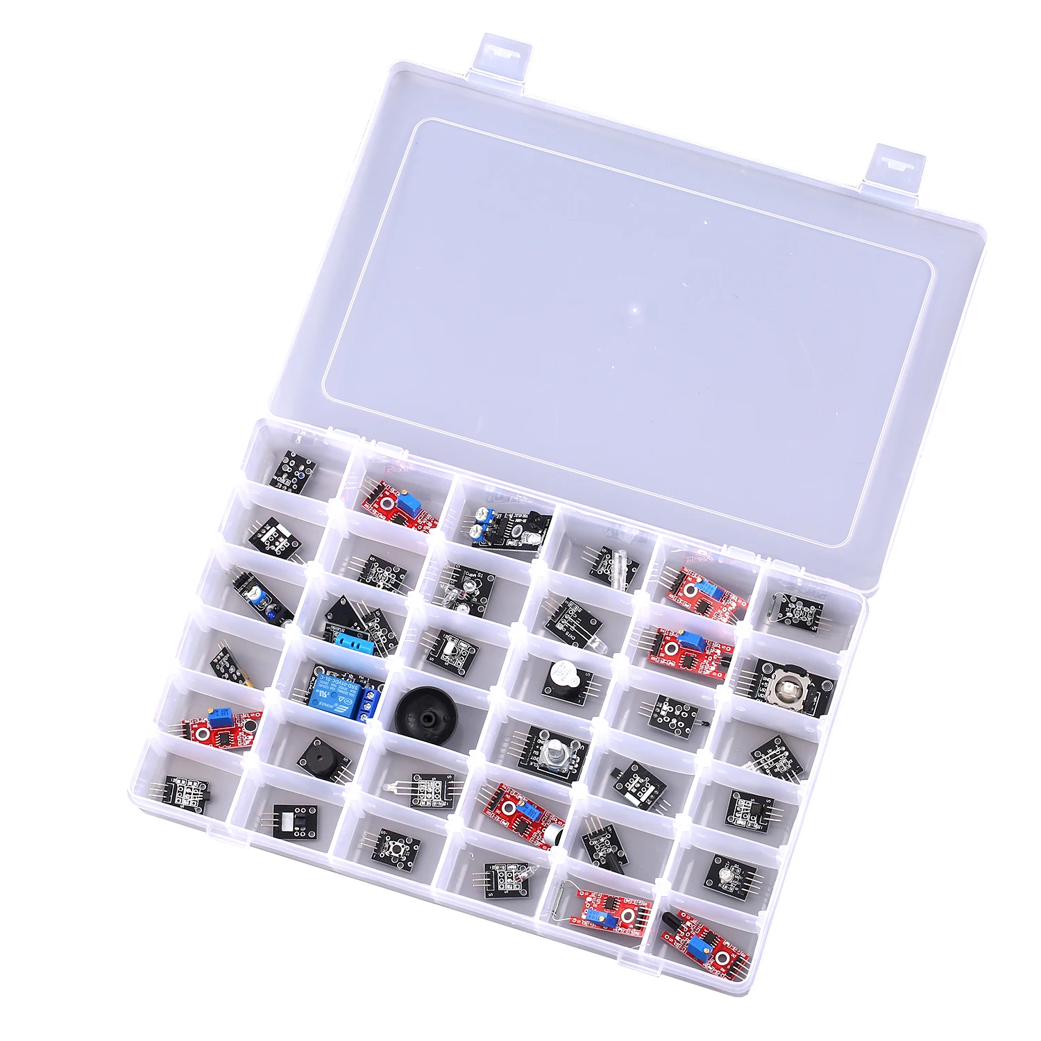 37pcs Sensor Kit Compatible with Arduino Starter Storage Case 37-in-1 Module | Инструменты