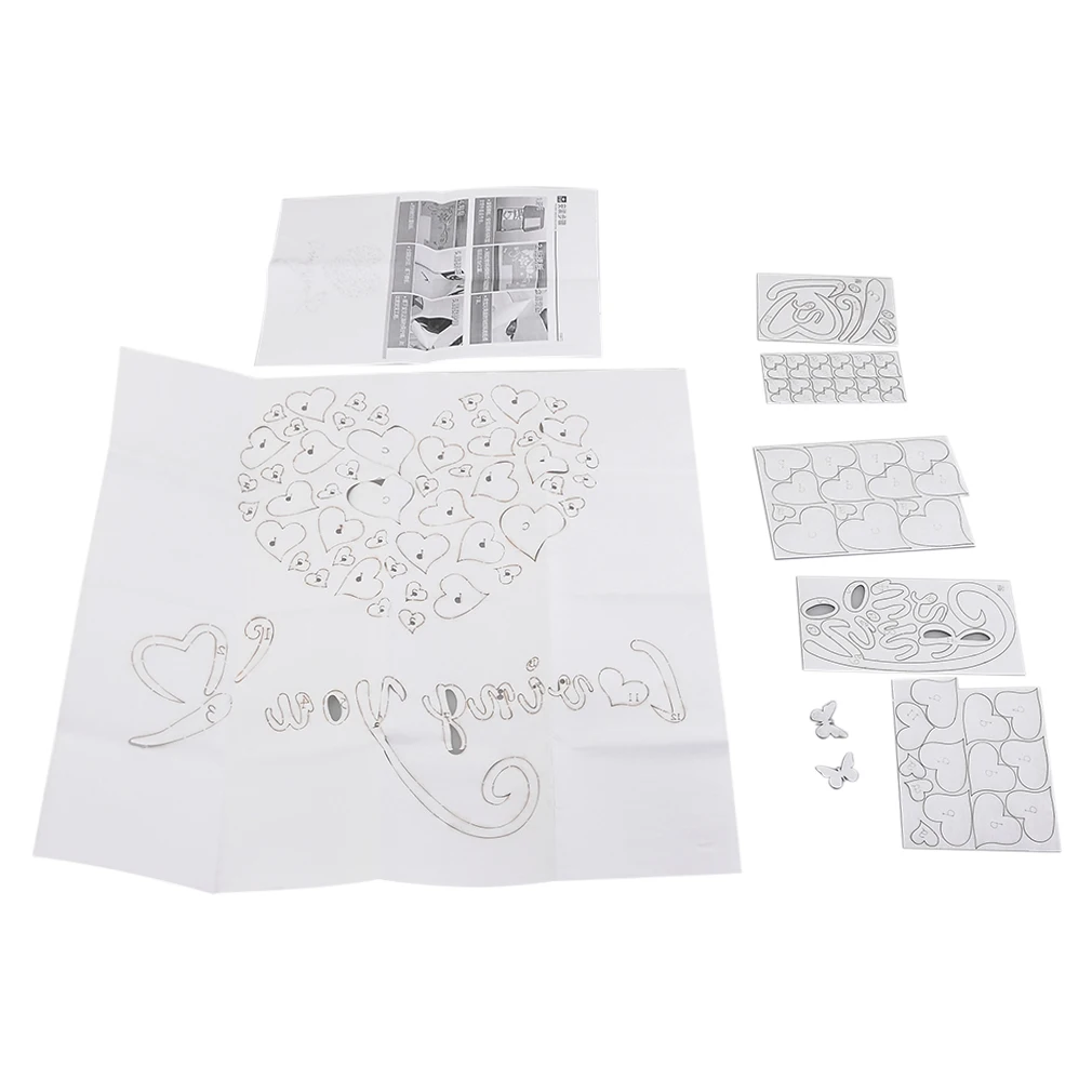 Креативный дизайн красивый узор с изображением сердца домашний декор для