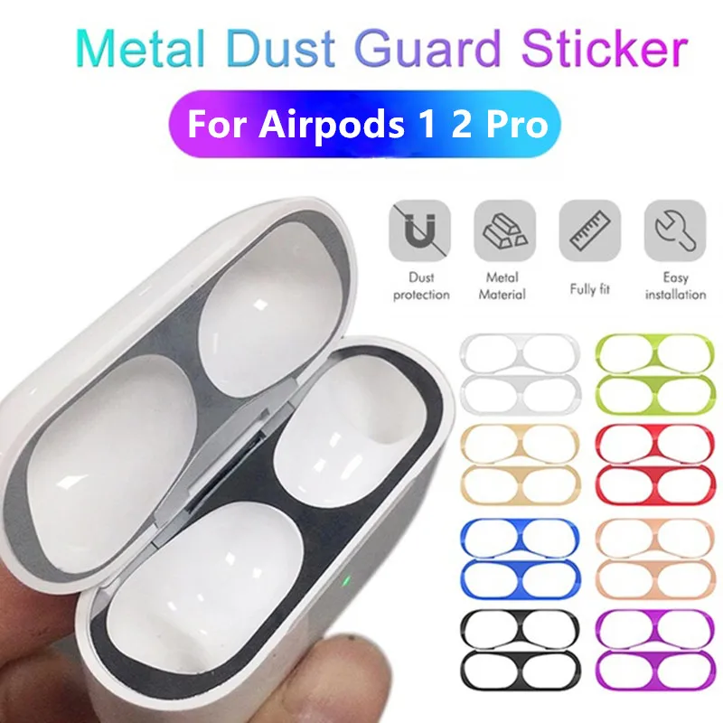 Металлическая защита от пыли для Airpods Pro 2 3 1 Airpots кожи наушники Air Pods Eirpods