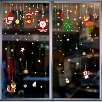 new christmas window electrostatic glass door and window holiday decoration sticker