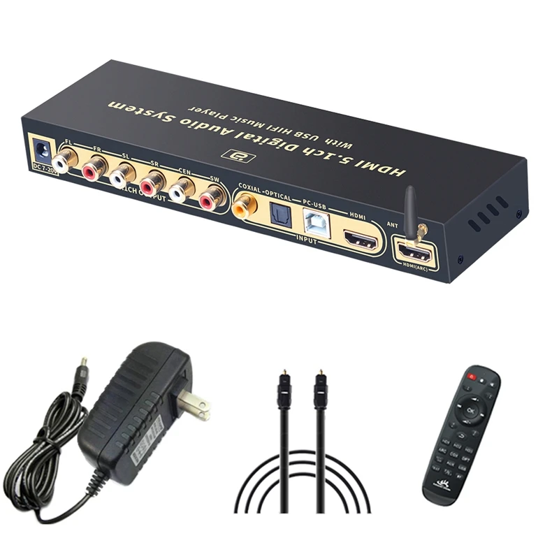 HD815BT HDMI 5 1 аудио преобразователь декодер Bluetooth 0 DAC DTS FLAC APE 4K x 2K экстрактор