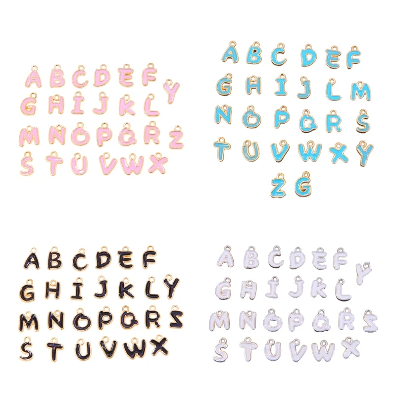 

Браслет из сплава «сделай сам» с капельным маслом, аксессуары для ювелирных изделий, двухсторонняя подвеска с 26 английскими буквами, брендо...