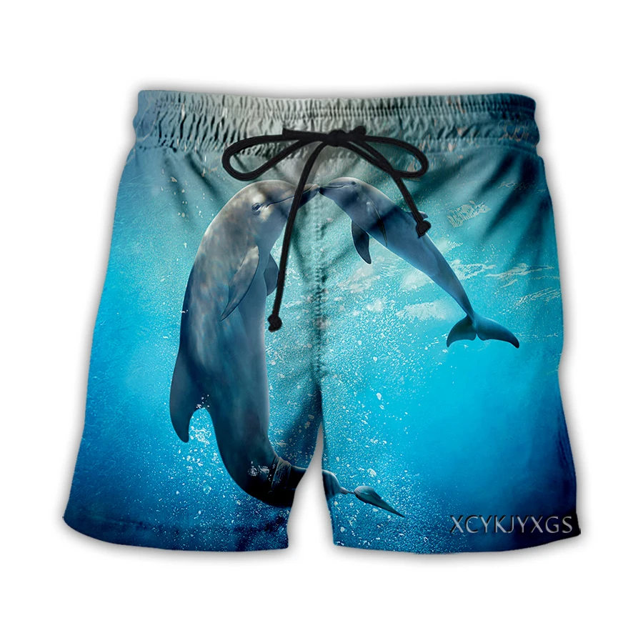 Новые мужские/женские повседневные шорты xinchenyuan с 3D-принтом дельфина модная
