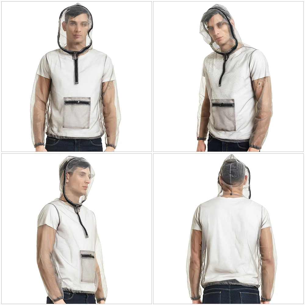 Модная легкая куртка с защитой от комаров Женская сетчатая пчелами пальто для