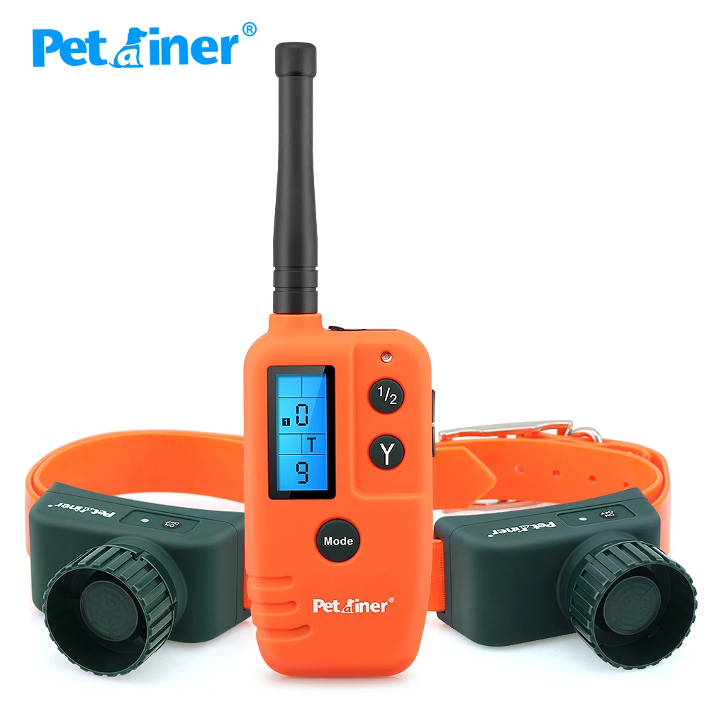 Petrainer 910B-2 Dog Training Collar Rechargeable Waterproof Remote Beeper 500M Hunting For 2 Dogs | Дом и сад