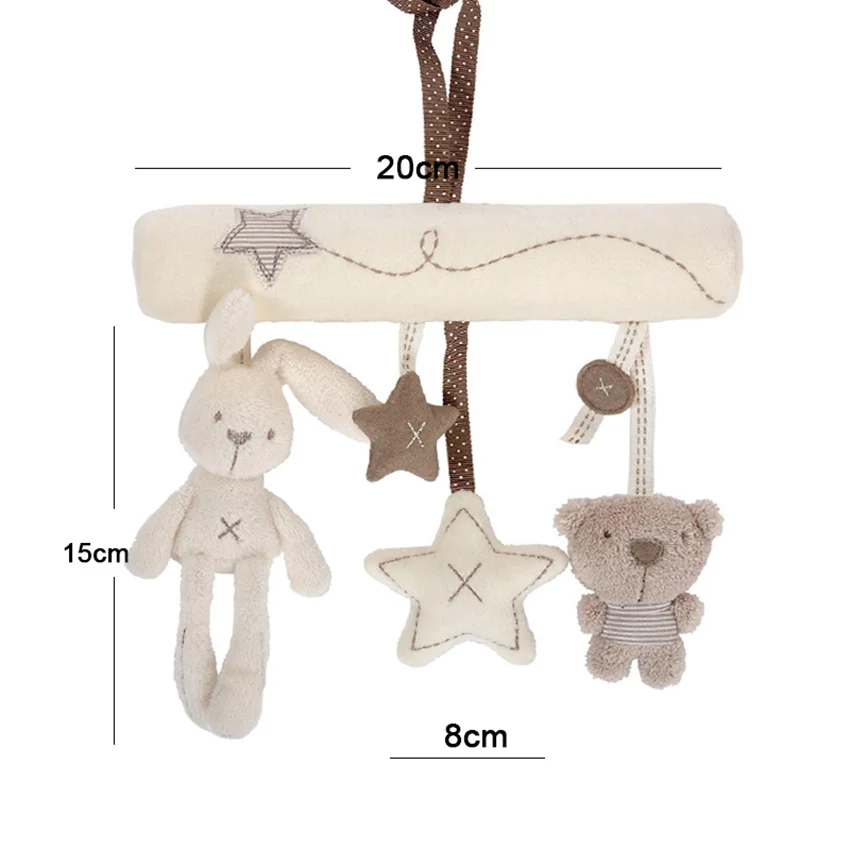 Детские погремушки колокольчик игрушки мобильный мягкий мультфильм плюшевые