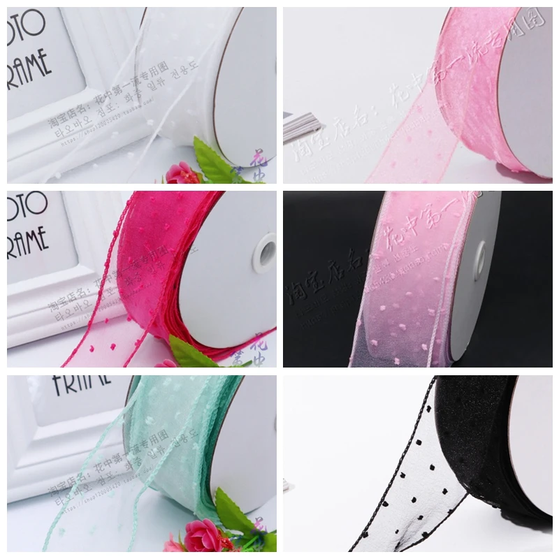 Полупрозрачная Марля в Корейском стиле с помпоном для девочек лента волос DIY