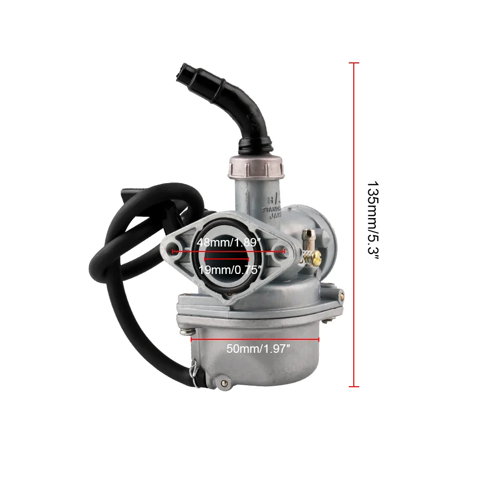 Ручной карбюратор PZ19 19 мм для Carb 50cc 70cc 90cc 110cc 125cc моторный квадроцикл дренажный