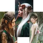 Мягкие уши эльфийских ушей средней и длинной длины, аксессуары для маскарада, вечевечерние, Хэллоуина, безвредный Рождественский Декор