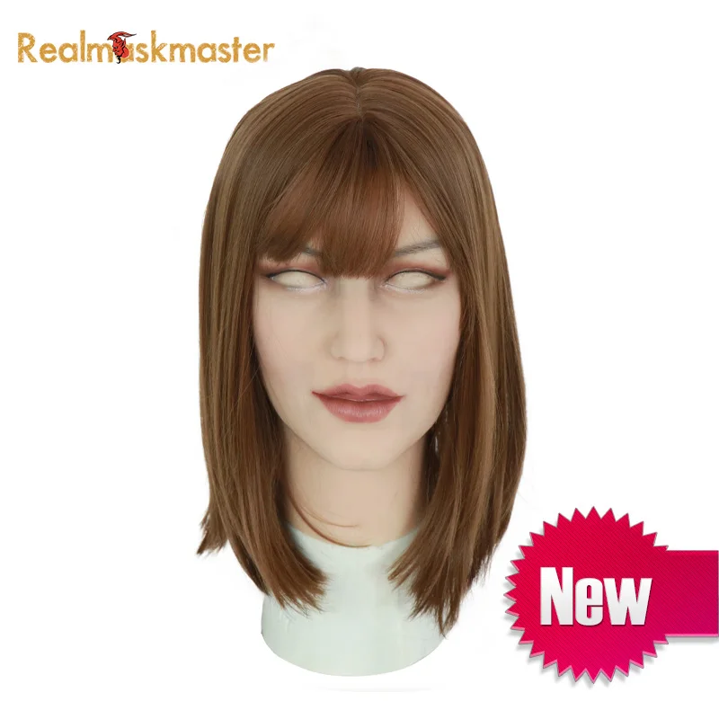 Realmaskmaster, силиконовая маска Ann, искусственная, с реалистичной кожей, маска для трансвеститов транссексуалов, для мужчин, транссексуалов, трансвеститов, трансвеститов, латексная Сексуальная