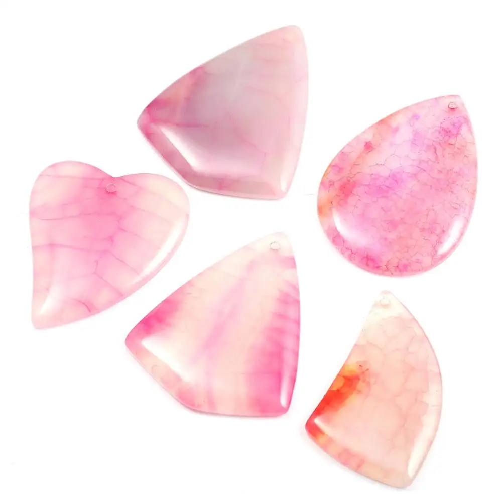 

Подвеска из натурального камня, асимметричная форма, полосатые Агаты, кулон высокого качества для женщин, ювелирное изделие, DIY ожерелье, ис...