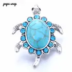 Новинка 2019, ювелирное изделие в виде черепахи со стразами, металлическая кнопка, подходит для 18 мм, браслет с кнопками, браслеты, сделай сам, пуговицы, ювелирные изделия