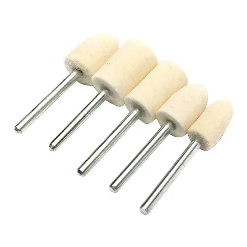 

25Pcs set 1/8 inch Felt Polishing Buffing Points Mounted Imitation Wool For Rotary Tool