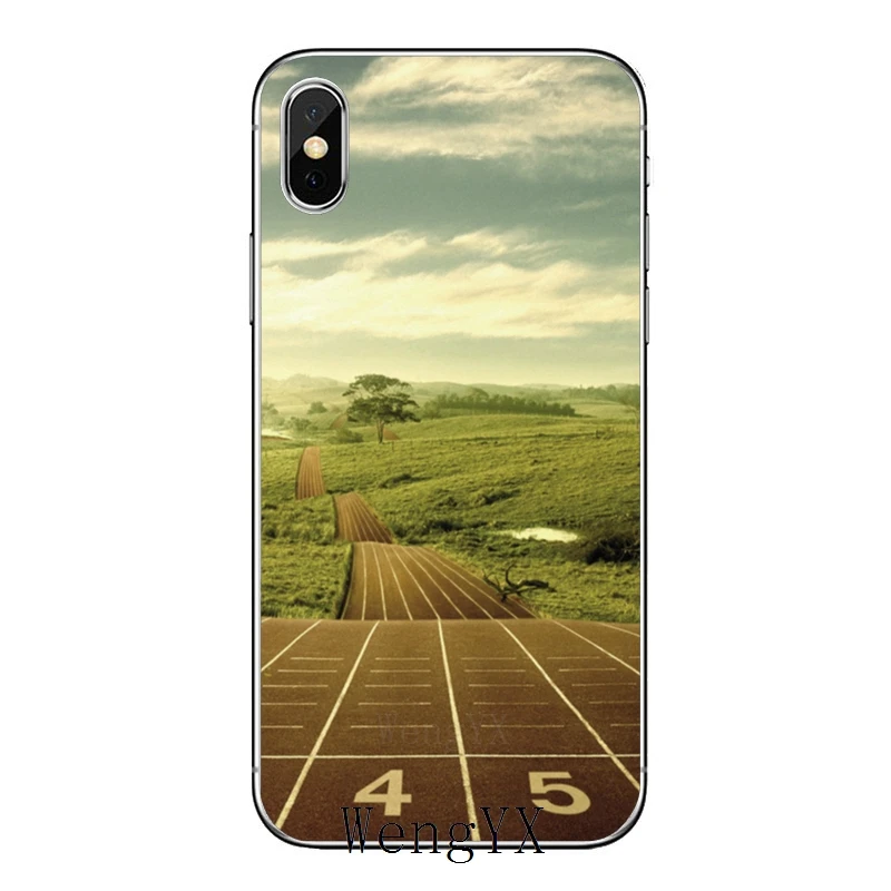 Легкая Беговая линия для iPhone XR X XS Max 8 7 6s 6 plus SE 5s 5c 5 iPod Touch аксессуары чехол для телефона - Цвет: Start-Line-A-06