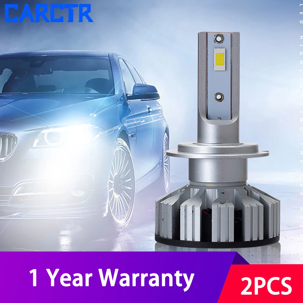 Светодиодсветодиодный лампы CARCTR для автомобильных фар H4 H7 светодиодный H8 H9 H11 9005