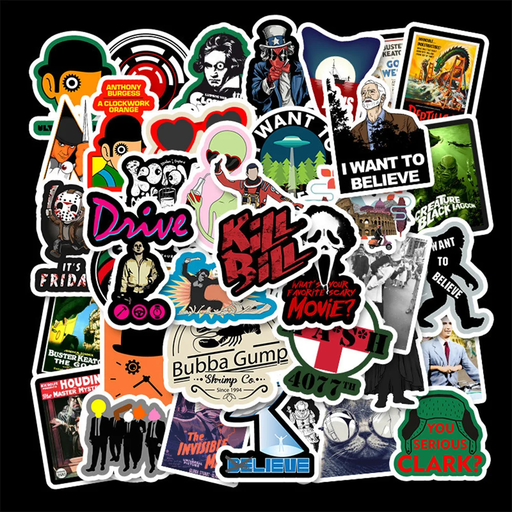 50 шт. фильмов Классические фильмы наклейки на Канцтовары ноутбук велосипед