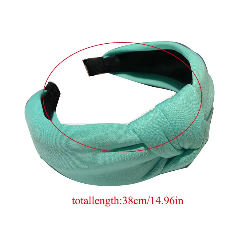 

Sponge Hair Accessories Wash Face Thick Head Hoop Wide Headband Women Headwear Anti-slip Hair Hoop Solid Color Cross Knot