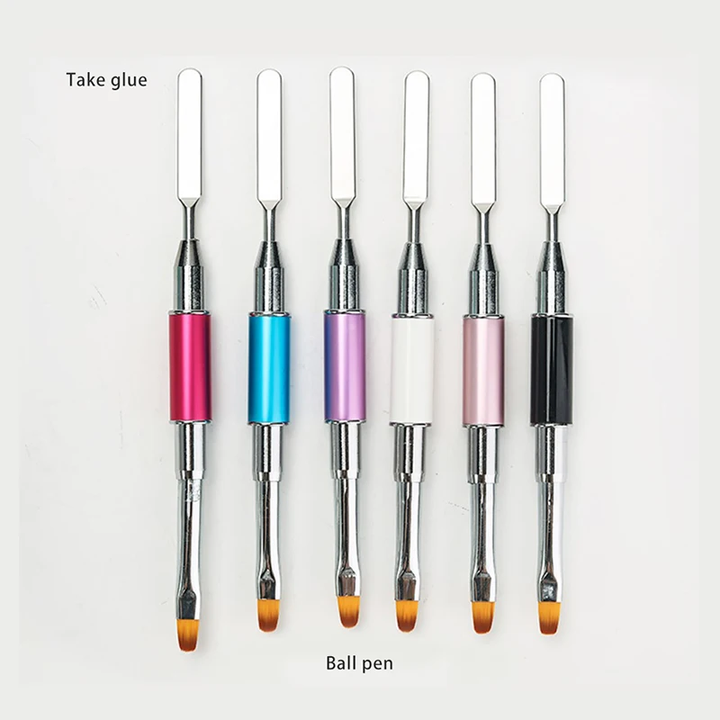 Двухсторонний двухсторонний инструмент для ногтей 2 в 1 искусство и изображение