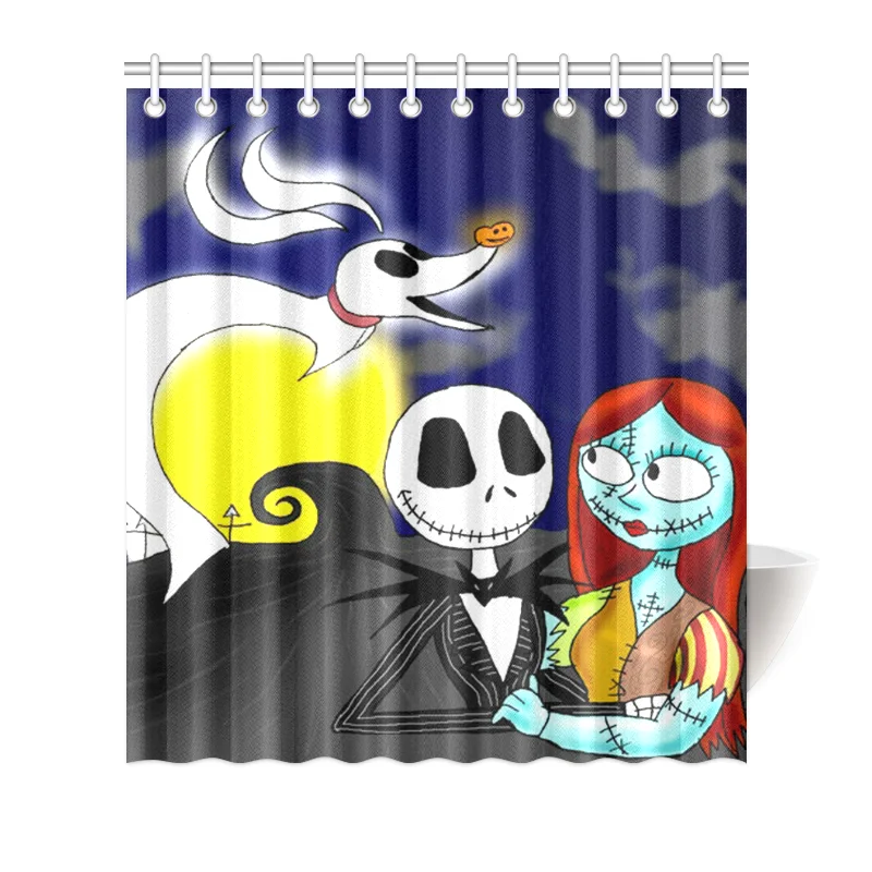 

Custom Home Fashions Shower Curtain Jack and Sally Bathroom Curtain